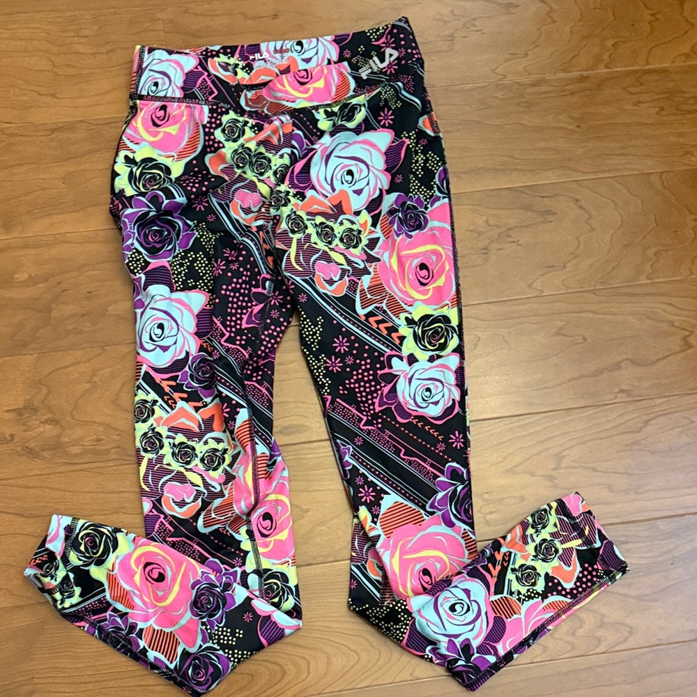 Fila Kids Leggings with Floral Design